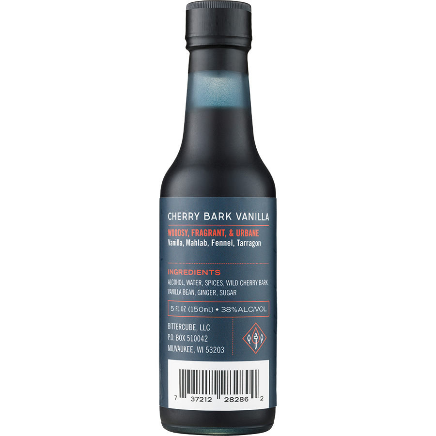 Bittercube Cherry Bark Vanilla Bitters 5 oz bottle, alternate view