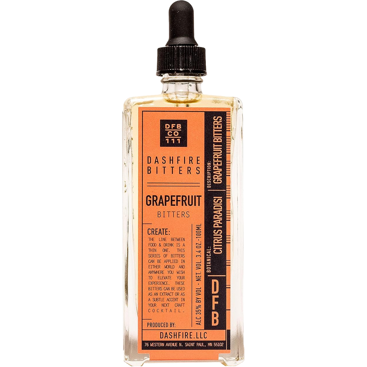 Dashfire Grapefruit Cocktail Bitters 100ml bottle