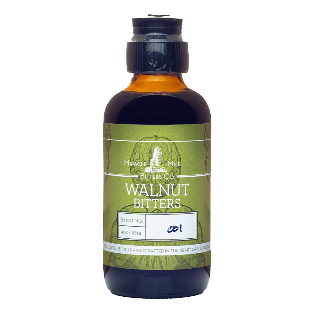 Miracle Mile Walnut Bitters 4 oz bottle