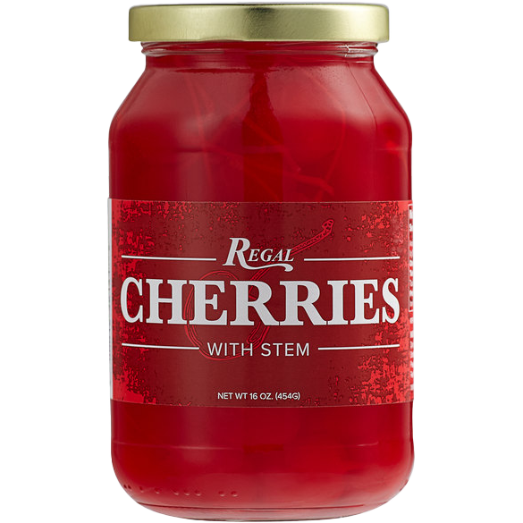 REGAL Maraschino Cherries With Stems - 16 oz
