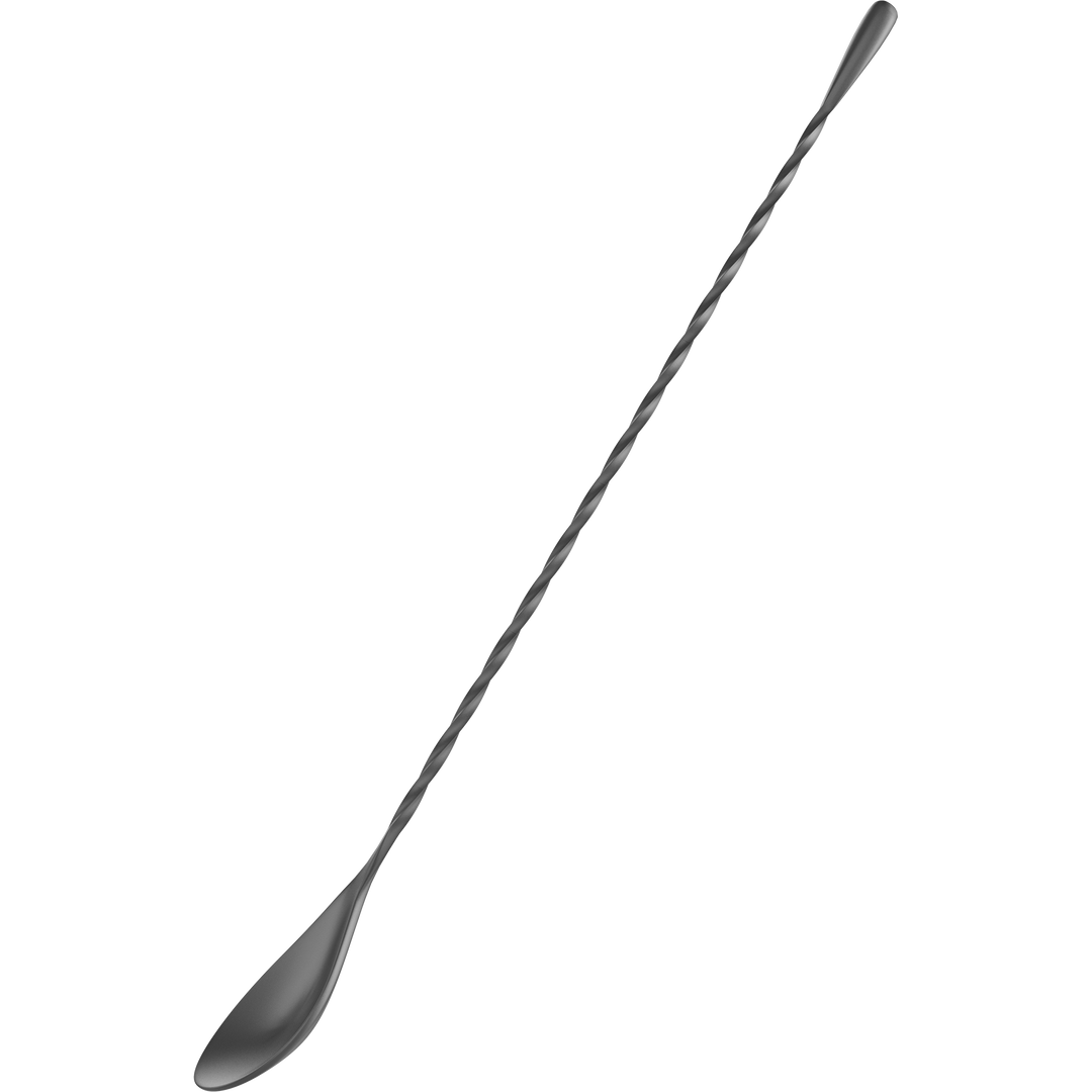 Cocktailier 12" Bar Spoon Right Handed Black, alternate view