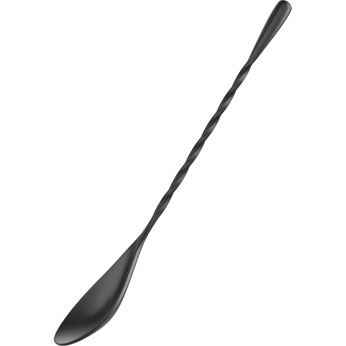 Cocktailier 7" Bar Spoon Right Twist Black, alternate view