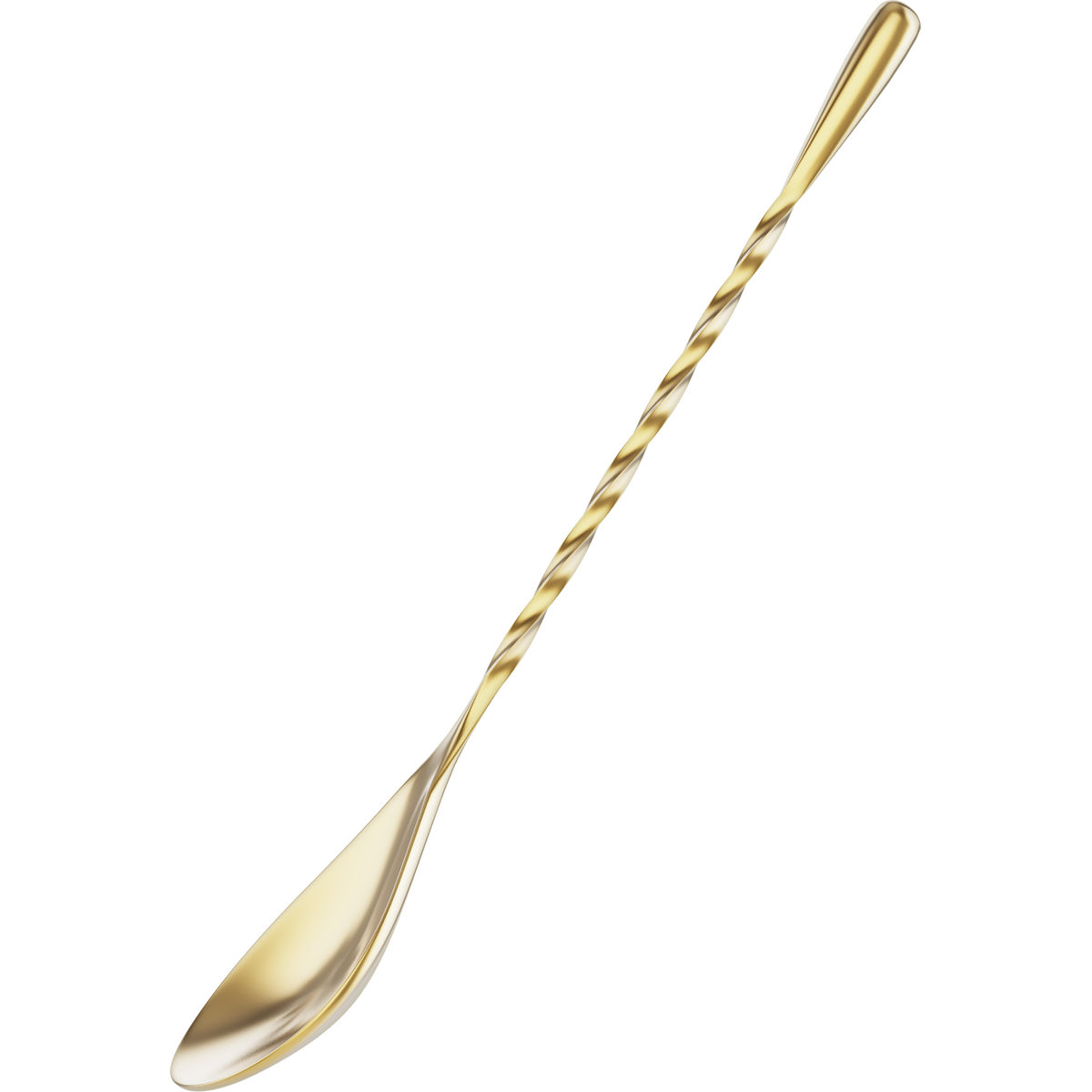 Cocktailier 7" Bar Spoon Right Twist Gold, alternate view