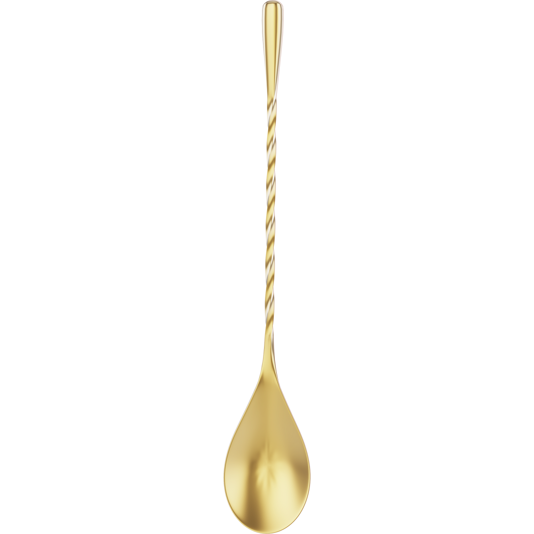 Cocktailier 7" Bar Spoon Right Twist Gold