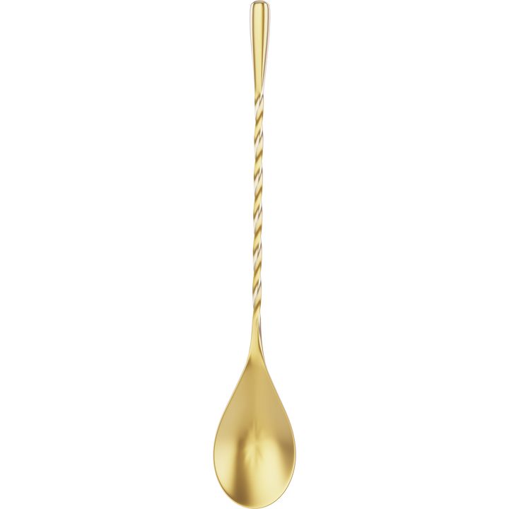Cocktailier 7" Bar Spoon Right Twist Gold