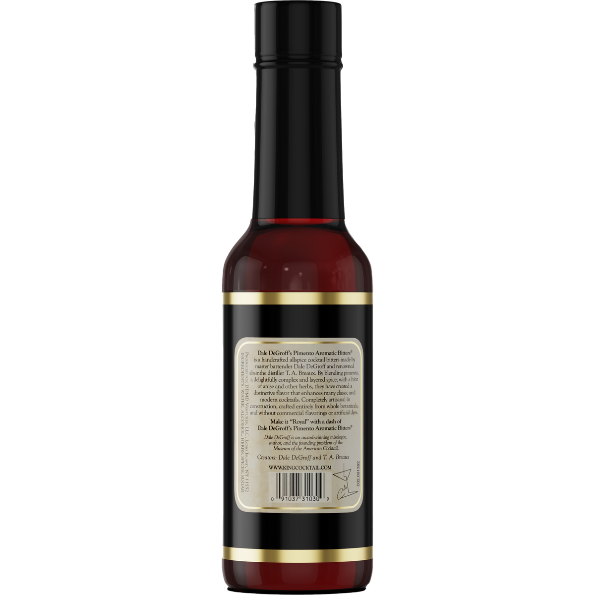 Dale DeGroff's Pimento Aromatic Bitters 150 ml bottle, alternate view