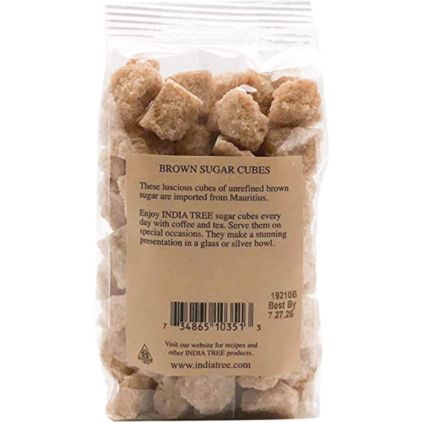 INDIA TREE Brown Sugar Cubes for Old Fashioned Cocktails - 12 oz