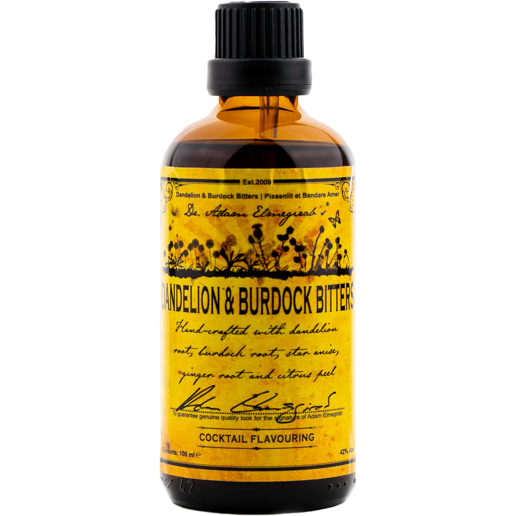 Dr. Adam Elmegirab's Dandelion and Burdock Bitters 100 ml bottle
