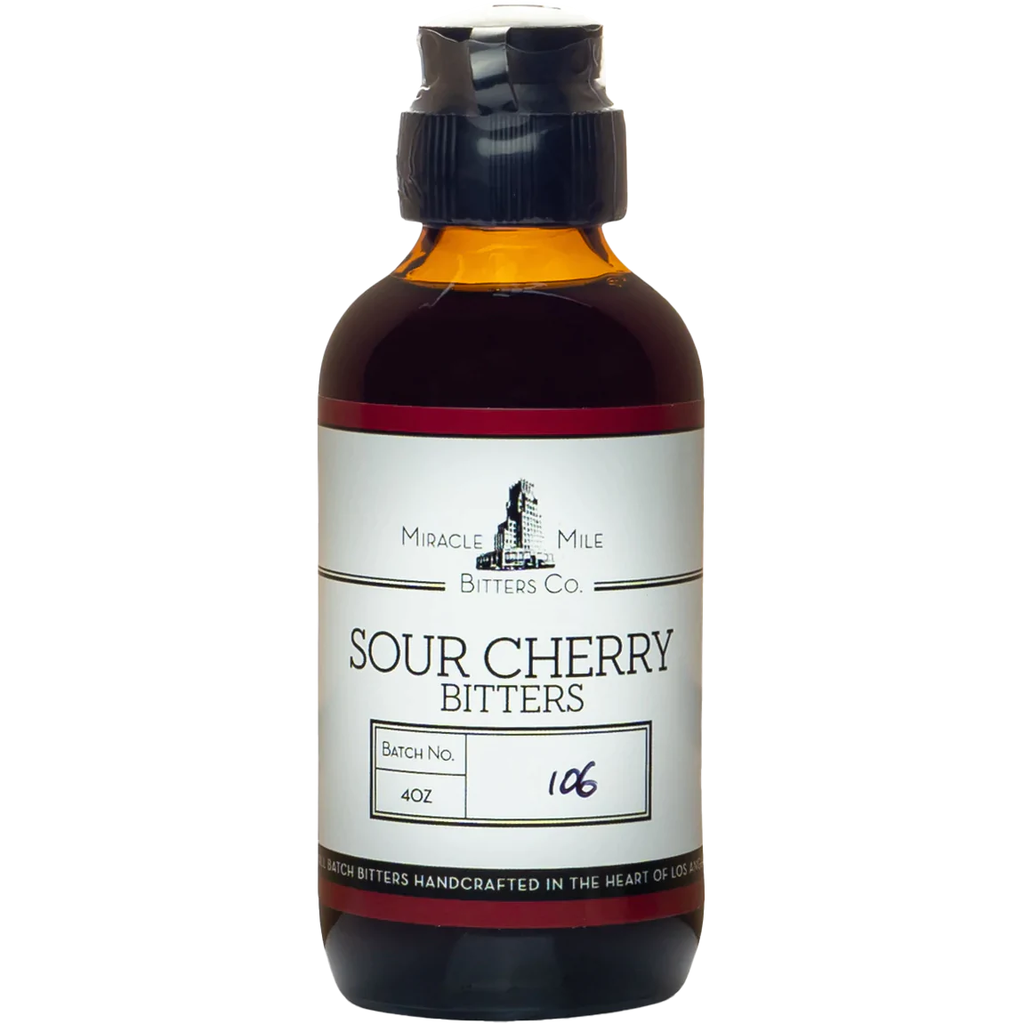 Miracle Mile Sour Cherry Bitters 4 oz bottle