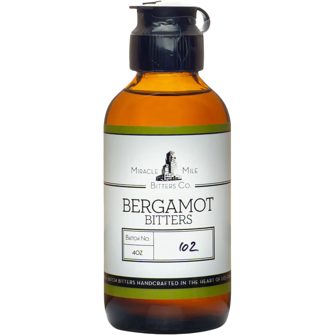 Miracle Mile Bergamot Bitters 4 oz bottle