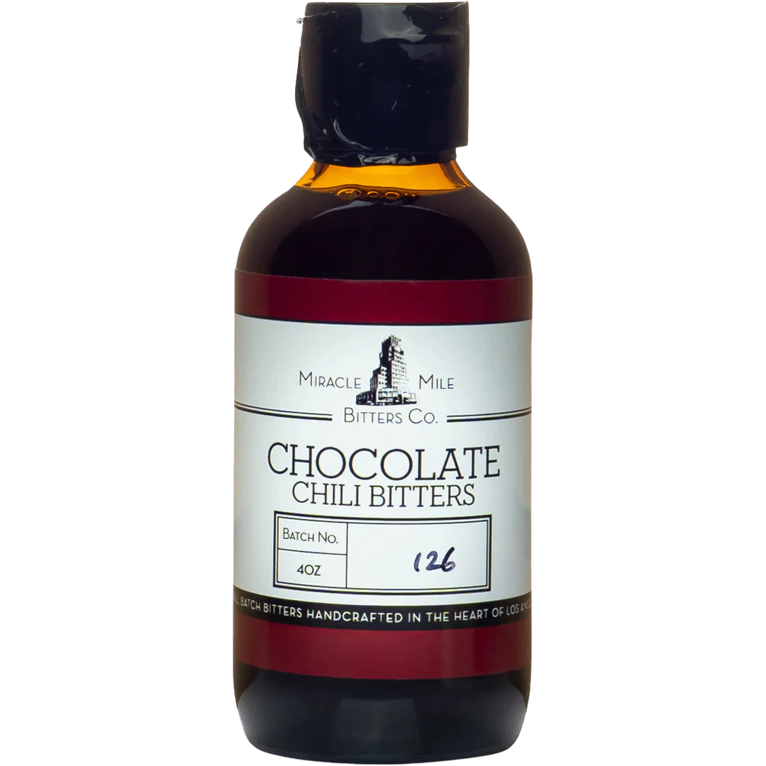 Miracle Mile Chocolate Chili Bitters 4 oz bottle