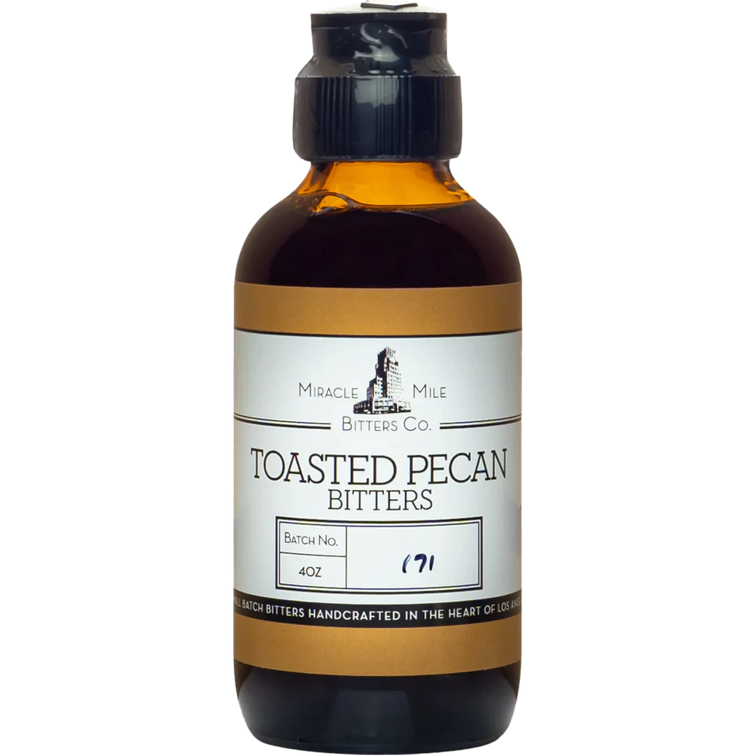 Miracle Mile Toasted Pecan Bitters 4 oz bottle