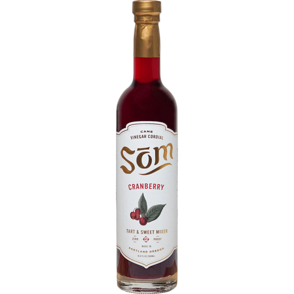 SOM Cranberry Non-Alcoholic Cane Vinegar Cordial 500 ml
