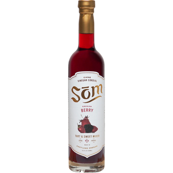 SOM Oregon Berry Non Alcoholic Cane Vinegar Cordial 500 ml