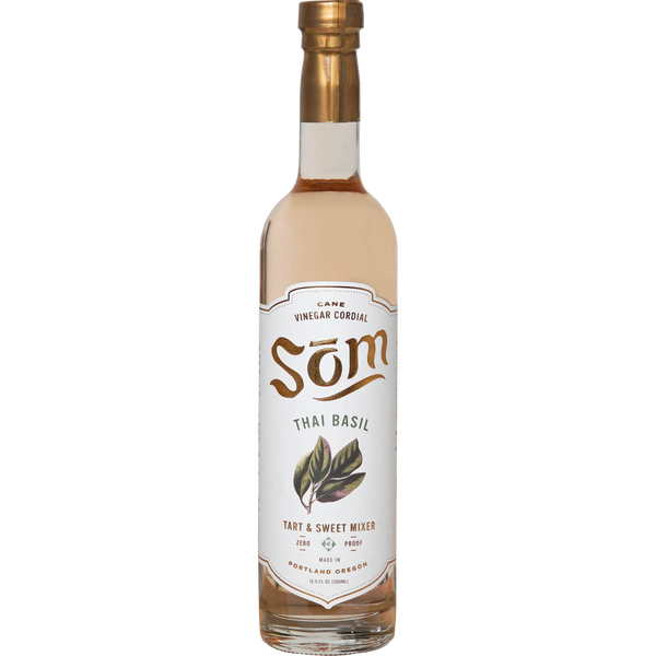 SOM Thai Basil Non Alcoholic Cane Vinegar Cordial 500 ml
